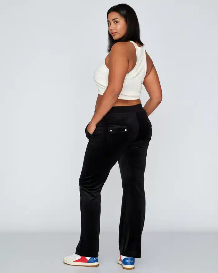 Buy Juicy Couture Classic Velour Del Ray Pocket Pant Black
