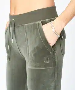 Buy Juicy Couture Classic Velour Del Ray Pocket Pant Thyme