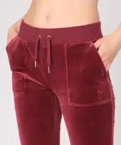 Juicy Couture Classic Velour Del Ray Pocket Pant Tawny Port