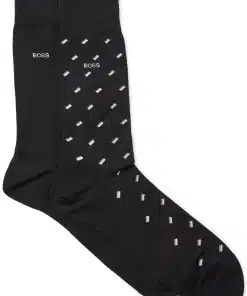 Boss Minipattern Socks 2-Pack Black