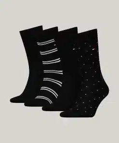 Tommy Hilfiger 4-Pack Classic Socks Giftbox Black