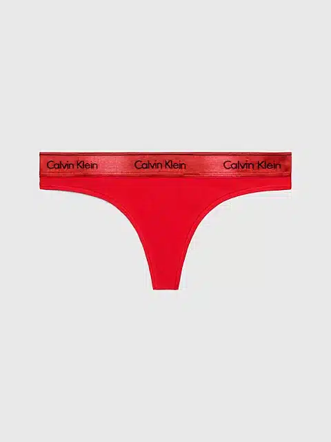 Buy Calvin Klein Modern Cotton Thong Rouge - Scandinavian Fashion