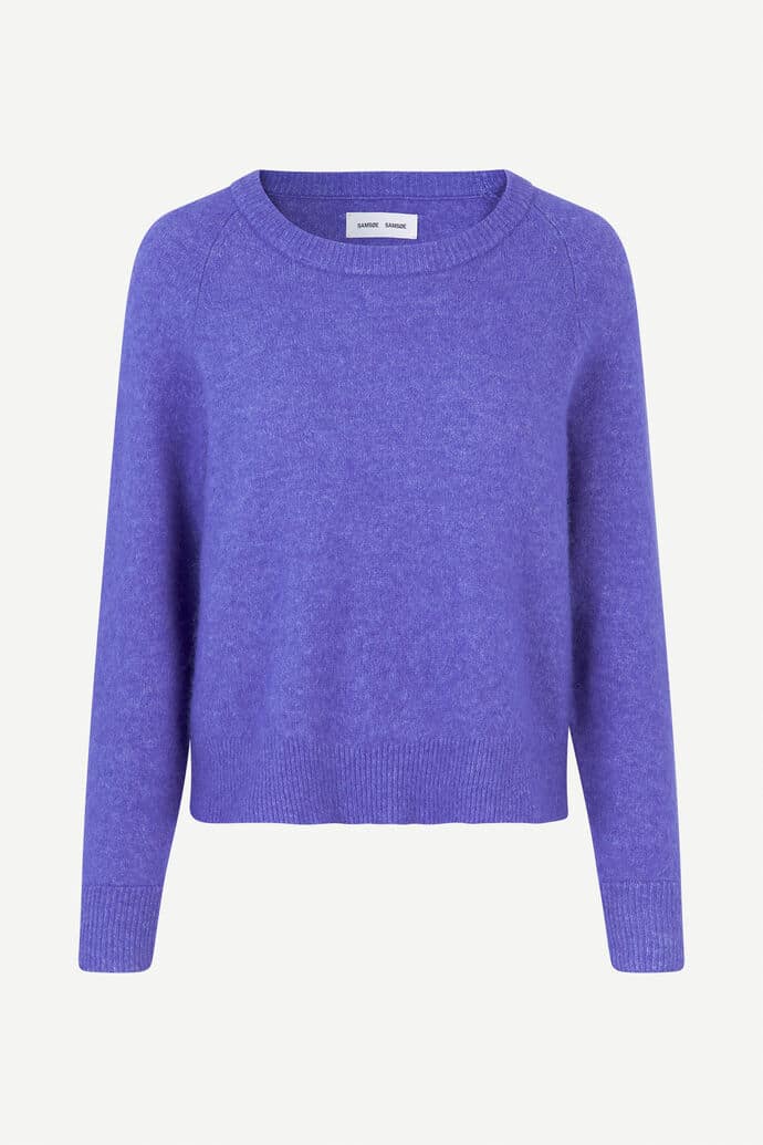 Buy Samsøe Samsøe Nor O-neck Short Simple Purple - Scandinavian Fashion ...