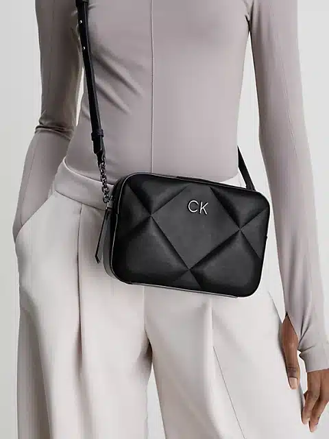 Calvin klein quilted store crossbody bag