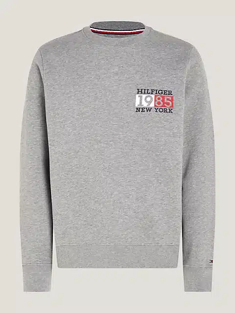 Buy Tommy Hilfiger New York Flag Sweatshirt Medium Grey Heather -  Scandinavian Fashion Store