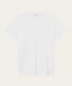 Knowledge Cotton Apparel Basic Badge Polo T-shirt Bright White