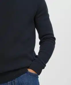 Selected Homme Dane Structured Crew Neck Knit Sky Captain