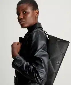 Calvin Klein Quilted Clutch Bag Black