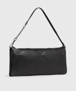 Calvin Klein Quilted Clutch Bag Black