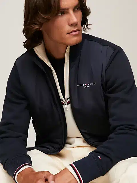 Scandinavian Buy Media Sweatshirt - Desert Mix Through Hilfiger Store Sky Zip Fashion Tommy Logo