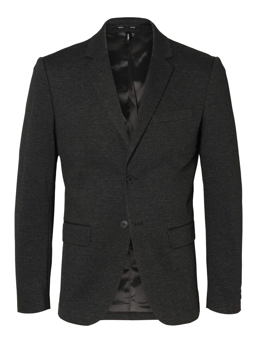 Buy Selected Homme Aitor Jersey Blazer Dark Grey Melange - Scandinavian ...