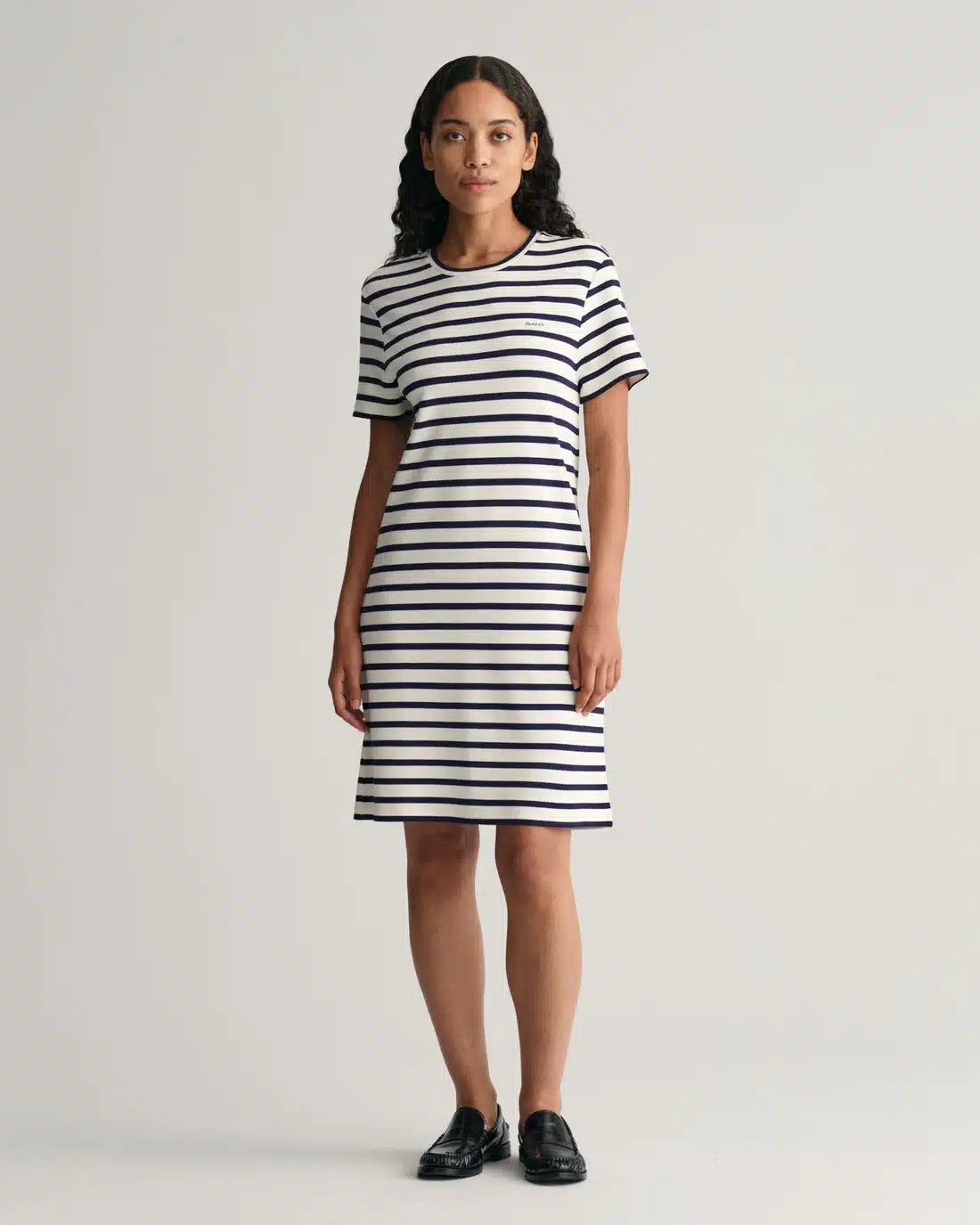 Buy Gant Woman Striped T-Shirt Dress Classic Blue - Scandinavian