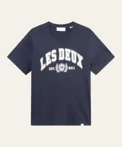 Les Deux University T-shirt Dark Navy/Light Ivory