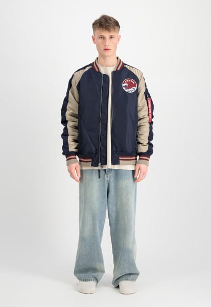 Buy Alpha Industries Japan Warrior Souvenir Jacket Ultra Navy -  Scandinavian Fashion Store