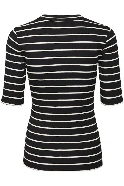 InWear Dagna Striped T-shirt Black / Whisper White Thin