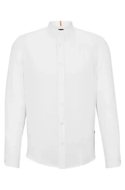 Boss Race Linen Shirt White
