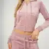 Juicy Couture Classic Velour Robertson Zip Hoodie Keepsake Lilac