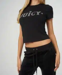 Juicy Couture Ryder Rodeo Fitted T-Shirt Black