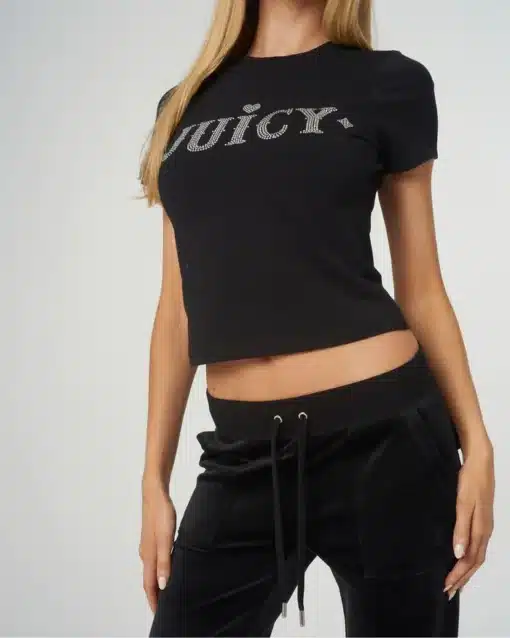 Juicy Couture Ryder Rodeo Fitted T-Shirt Black