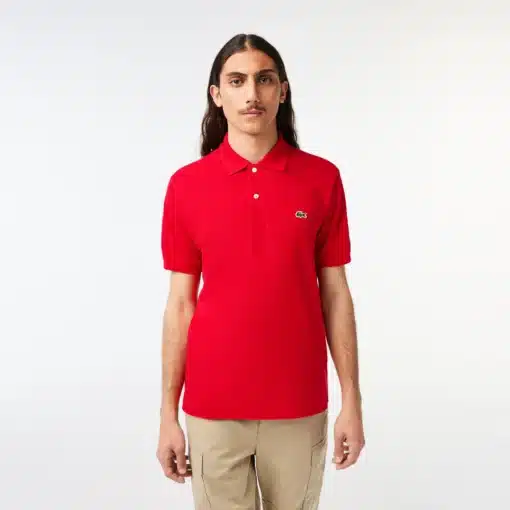 Lacoste Original L.12.12 Petit Pique Cotton Polo Shirt Red