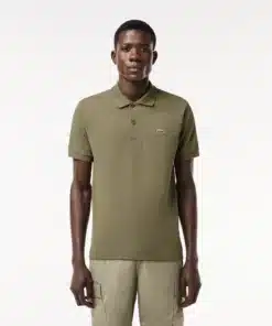 Lacoste Original L.12.12 Petit Pique Cotton Polo Shirt Khaki Green