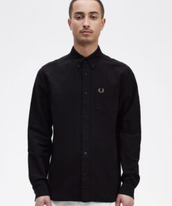 Fred Perry Oxford Shirt Black