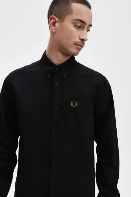 Fred Perry Oxford Shirt Black