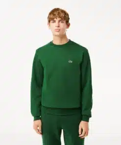 Lacoste Brushed Cotton Jogger Sweatshirt Pine Green