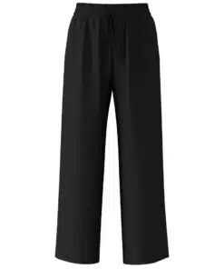 Selected Femme Viva-Gulia Long Linen Pant Black