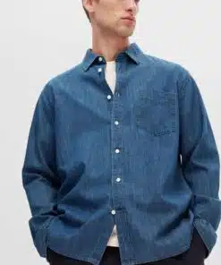 Selected Homme Re-Tom Denim Shirt Medium Blue Denim
