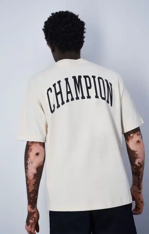 Champion Bookstore Multi Logo T-shirt Cream