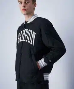Champion Bookstore Quilted Bomber Jacket Black