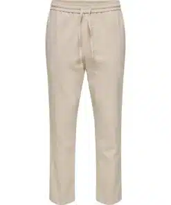 Only & Sons Linus Linen Pants Silver Lining