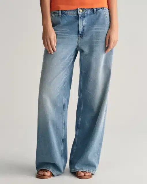 Gant Woman Wide Stretch Jeans Mid Blue Vintage
