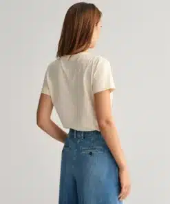 Gant Woman Tonal Shield T-shirt Linen