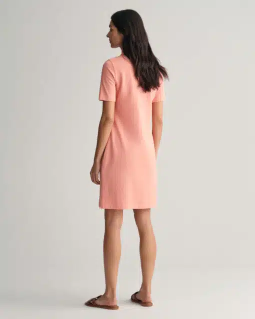 Gant WomanShield Pique Polo Dress Peachy Pink