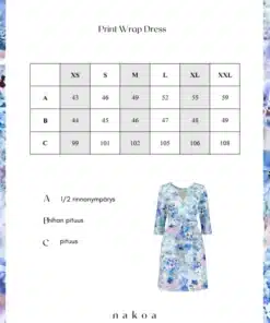 Nakoa Print Wrap Dress Lush