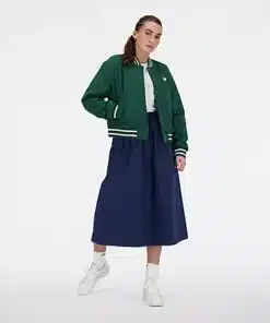New Balance Sportswear's Greatest Hits Varsity Jacket Nightwatch Green