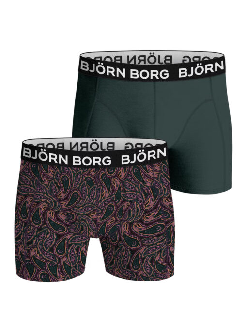 Björn Borg Bamboo Boxer 2-pack Green/Print
