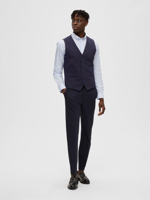 Selected Homme Slim-Liam Waistcoat Navy Blazer