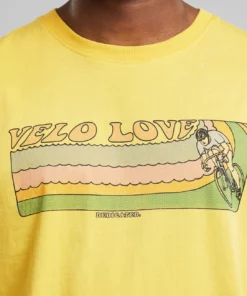 Dedicated T-shirt Stockholm Retro Velo Love Misted Yellow