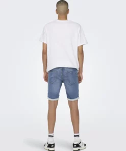 Only & Sons Ply Jog Shorts Blue