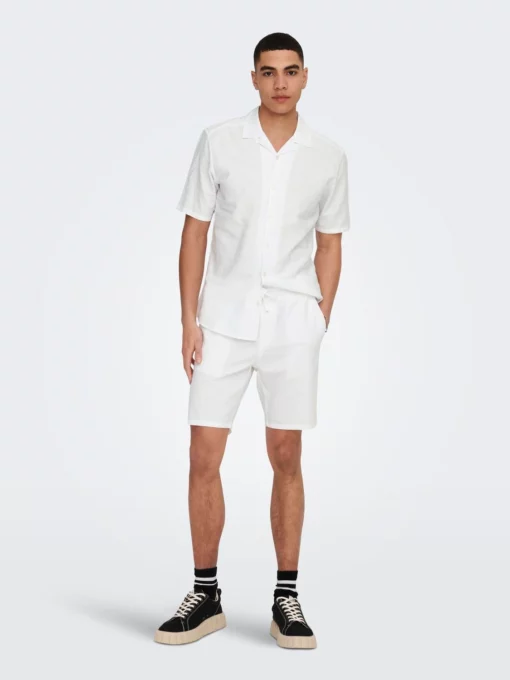 Only & Sons Linus Shorts Bright White
