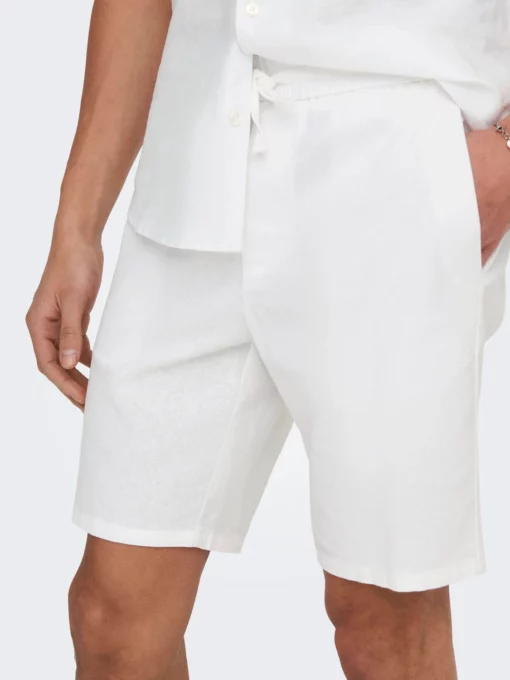 Only & Sons Linus Shorts Bright White