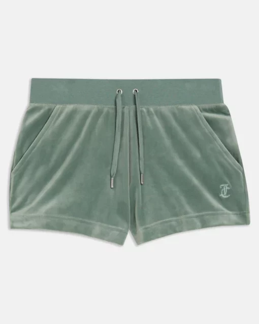 Buy Juicy Couture Velour Eve Shorts Chinois Green - Scandinavian ...