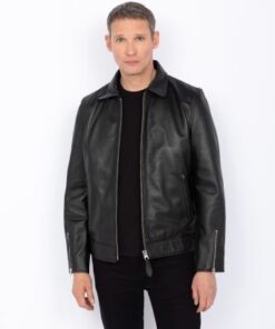 Schott Leather Jacket Black