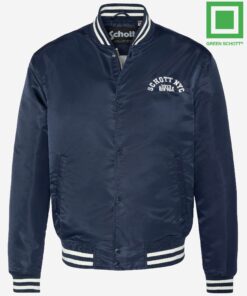 Schott Princeton Nylon Varsity Jacket Midnight