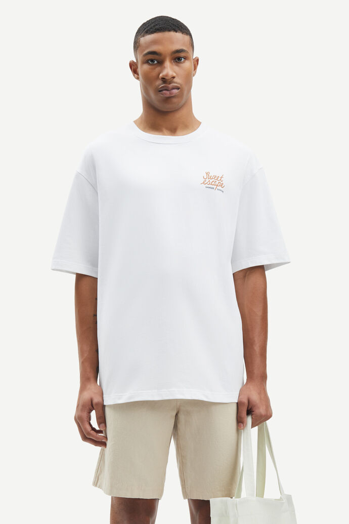 Buy Samsøe Samsøe Savaca T-shirt White Escape - Scandinavian Fashion Store