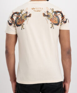 Alpha Industries Dragon EMB T-shirt Jet Stream White