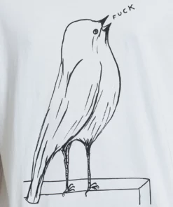 Dedicated T-shirt Stockholm F Bird White